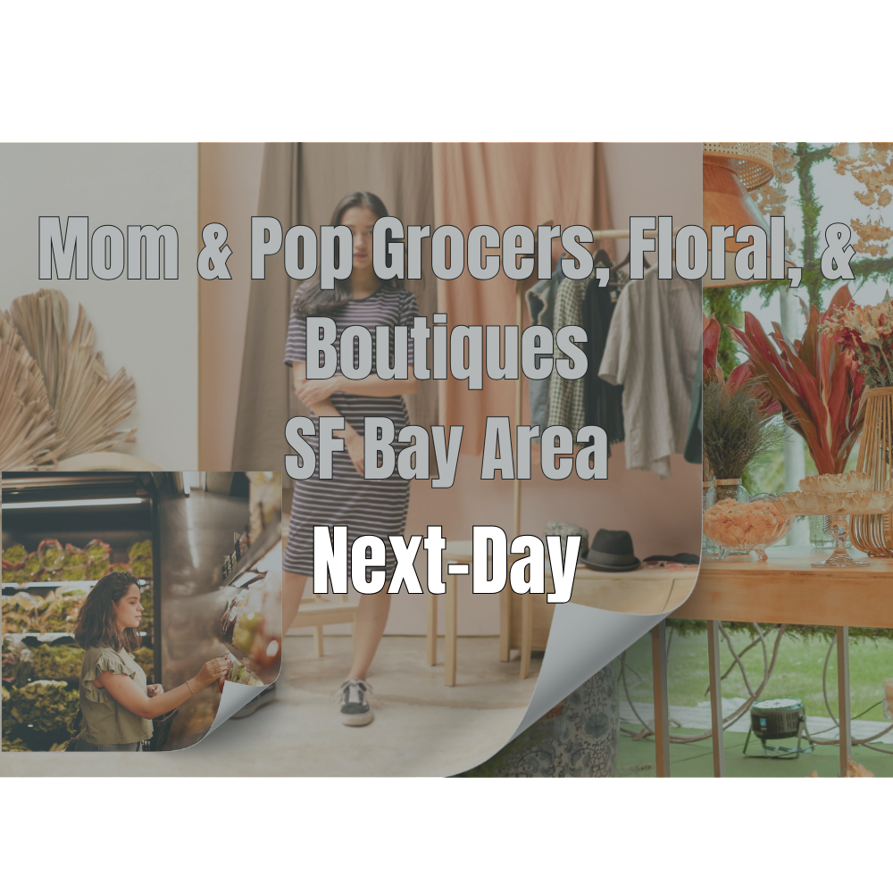 Ma & Pop Grocer, Boutique, & Floral – Next Day - Local Courier Service (LA Counties)