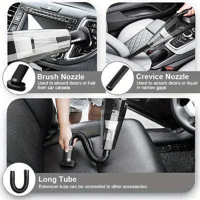 Mini Car Vacuum Cleaner (12V Plug-in)